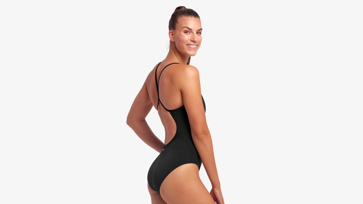 Funkita Ladies Single Strap One Piece Black 1 Funkita Ladies Single Strap One Piece Black