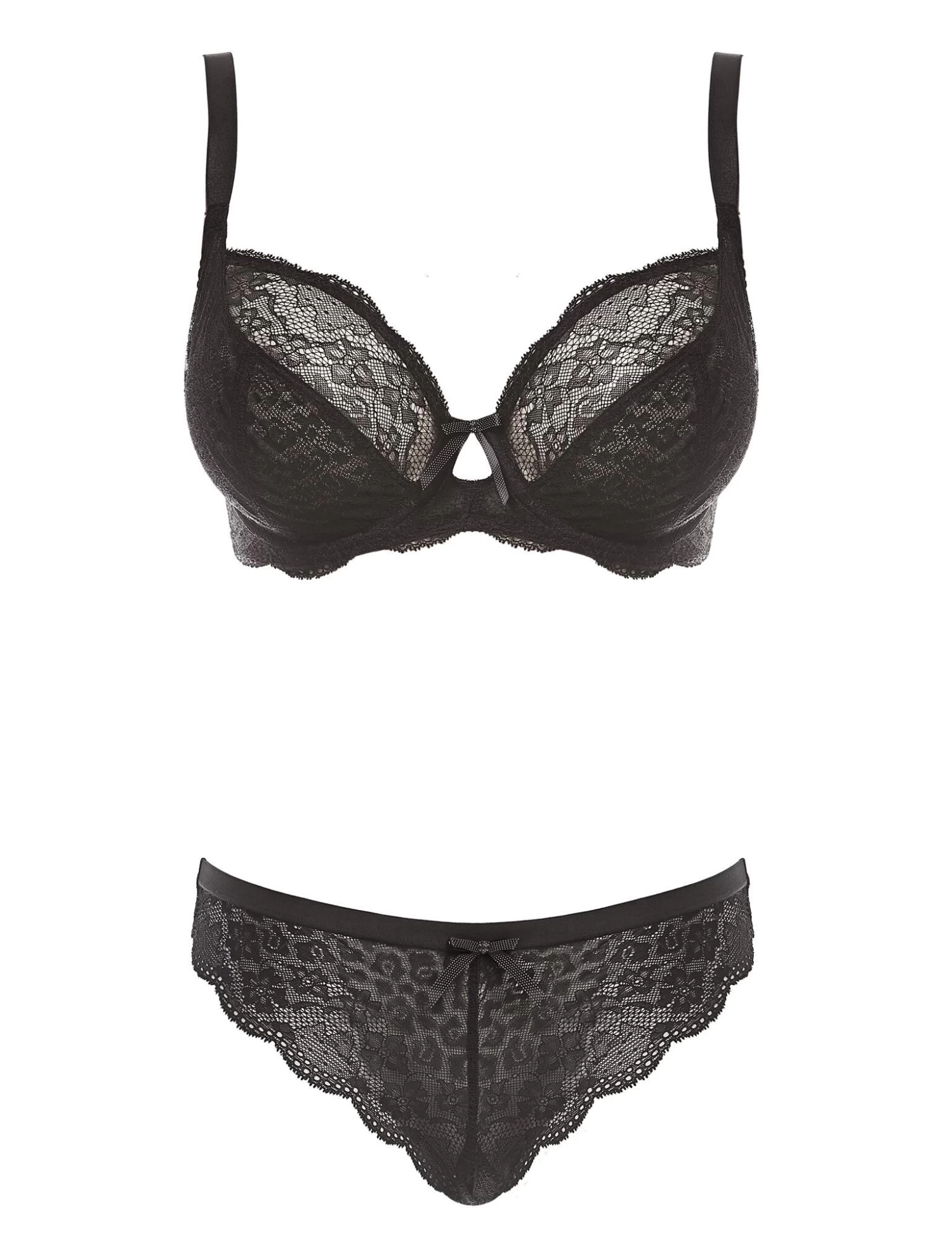 Freya Fancies : Plunge Bra AA1011 - Black 2 Freya Fancies : Plunge Bra AA1011 - Black - Image 2