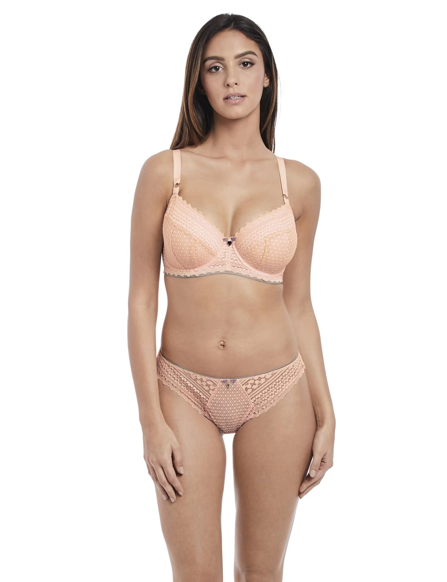 Freya Daisy Lace : Padded Half Cup AA5133 - Blush 3 Freya Daisy Lace : Padded Half Cup AA5133 - Blush - Image 3