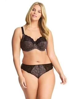 Elomi Morgan : Underwired Bra EL4110 - Ebony -Lingerie Store 154992 20201126193200