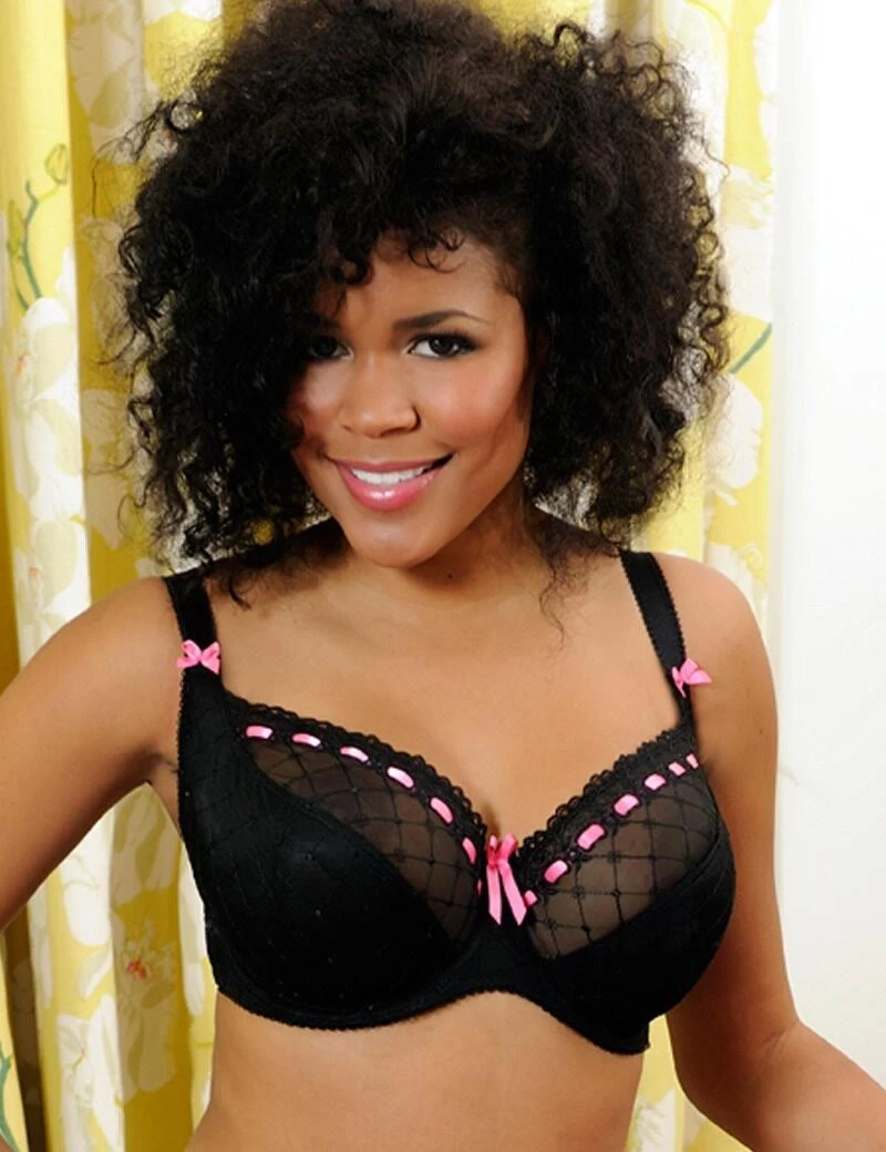 Curvy Kate Portia : Balcony Bra 50% OFF CK4001 - Black 1 Curvy Kate Portia : Balcony Bra 50% OFF CK4001 - Black