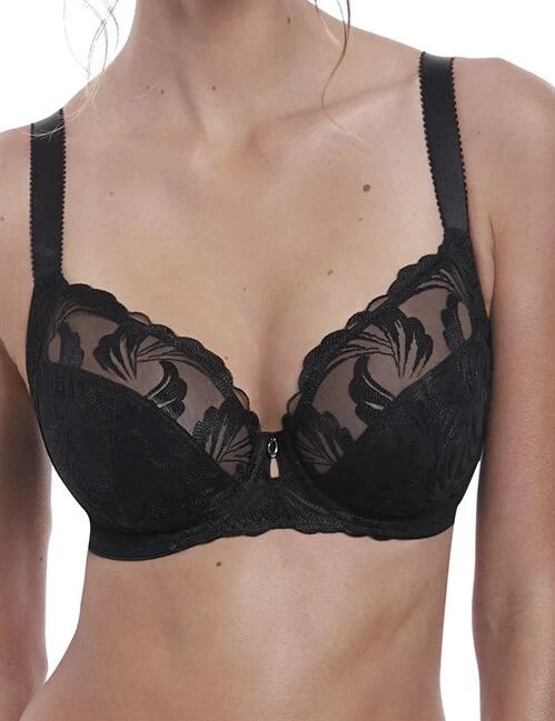 Fantasie Anoushka: Side Support Plunge Bra FL3212 - Black 1 Fantasie Anoushka: Side Support Plunge Bra FL3212 - Black