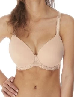Freya Expression: Demi Plunge Moulded Bra AA5490 - Natural Beige