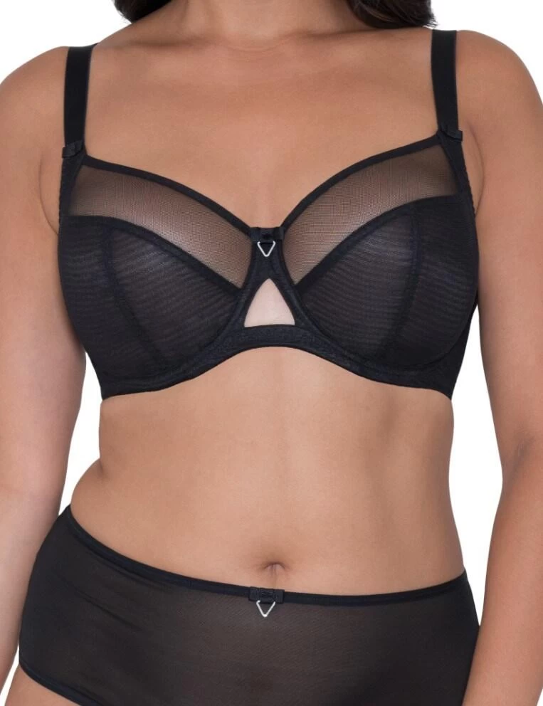 Curvy Kate Victory : Balcony Bra CK9001 - Black 1 Curvy Kate Victory : Balcony Bra CK9001 - Black