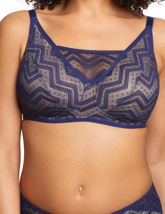 Royce Zahra: Non Wired Bra - Navy 1 Royce Zahra: Non Wired Bra - Navy