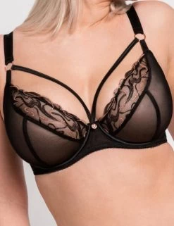 Scantilly Fascinate: Plunge Bra ST017101 - Black