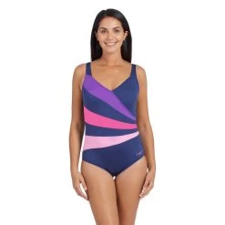 Zoggs WRAP PANEL ADJUSTABLE CLASSIC BACK ONE PIECE