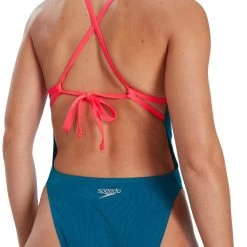 Speedo Women’s Tieback One Piece Swimsuit Blue/Red 8 Speedo Women’s Tieback One Piece Swimsuit Blue/Red -Lingerie Store 8 12841h163 w3