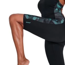 Speedo Womens Leaderback Kneesuit Black/Grey -Lingerie Store 8 13466g952 w3