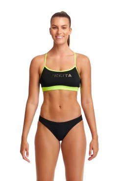 Funkita Ladies Swim Crop Top Stampd