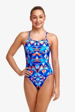 Funkita Girls Diamond Back One Piece Mad Mirror -Lingerie Store FS11G MAD MIRROR 13