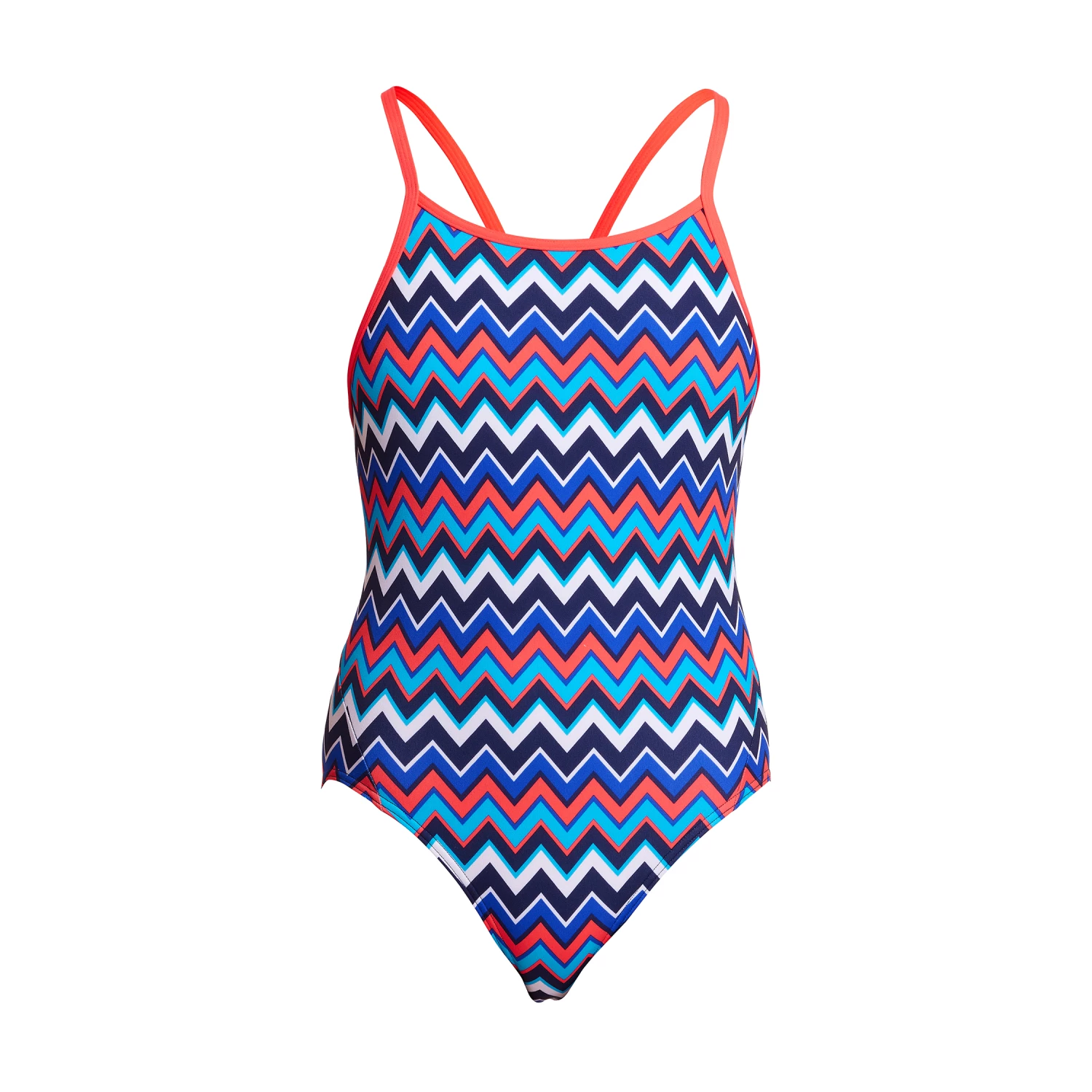 Funkita Girls Diamond Back One Piece Nautical Mile 2 Funkita Girls Diamond Back One Piece Nautical Mile - Image 2