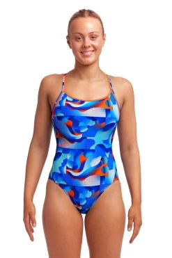 Funkita Ladies Diamond Back One Piece Battle Blue