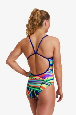 Funkita Ladies Single Strap One Piece Land Lines 9 Funkita Ladies Single Strap One Piece Land Lines -Lingerie Store FS15L LAND LINES 6