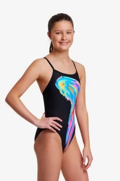 Funkita Girls Single Strap One Piece Icarus Ink