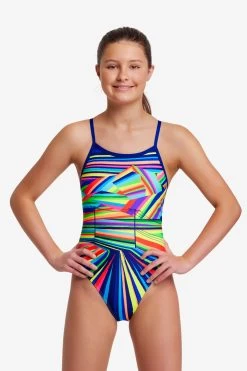 Funkita Girls Single Strap One Piece Land Lines