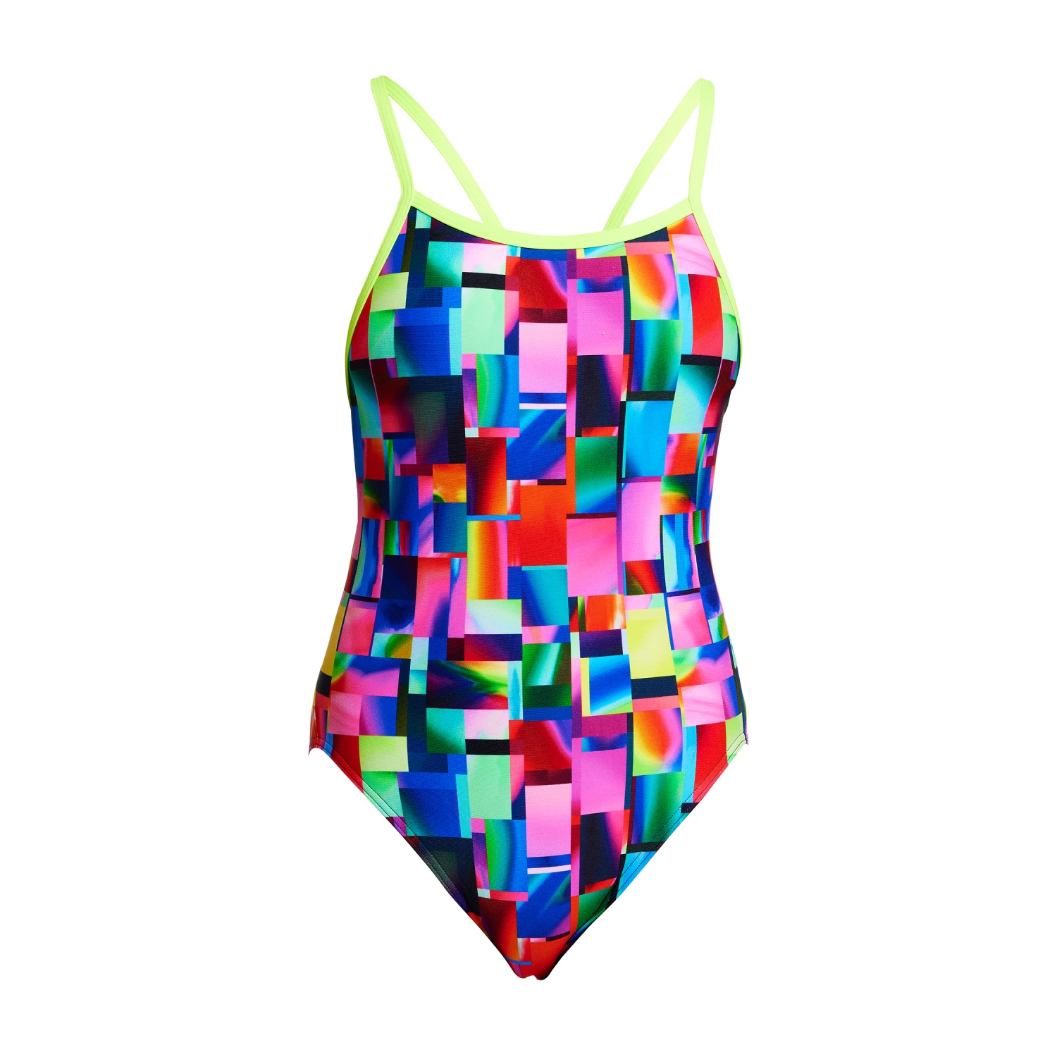 Funkita Girls Single Strap One Piece Patch Panels 2 Funkita Girls Single Strap One Piece Patch Panels - Image 2