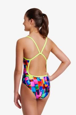 Funkita Girls Single Strap One Piece Patch Panels 7 Funkita Girls Single Strap One Piece Patch Panels -Lingerie Store FS16G PATCH PANELS 7