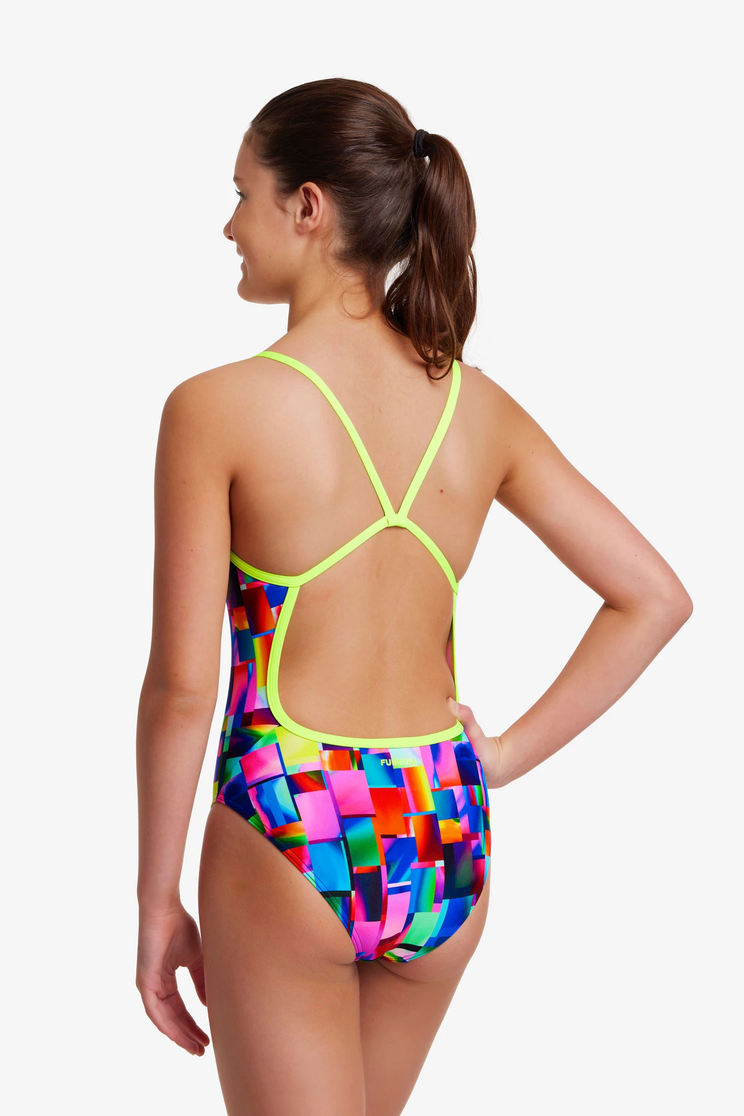 Funkita Girls Single Strap One Piece Patch Panels 4 Funkita Girls Single Strap One Piece Patch Panels - Image 4