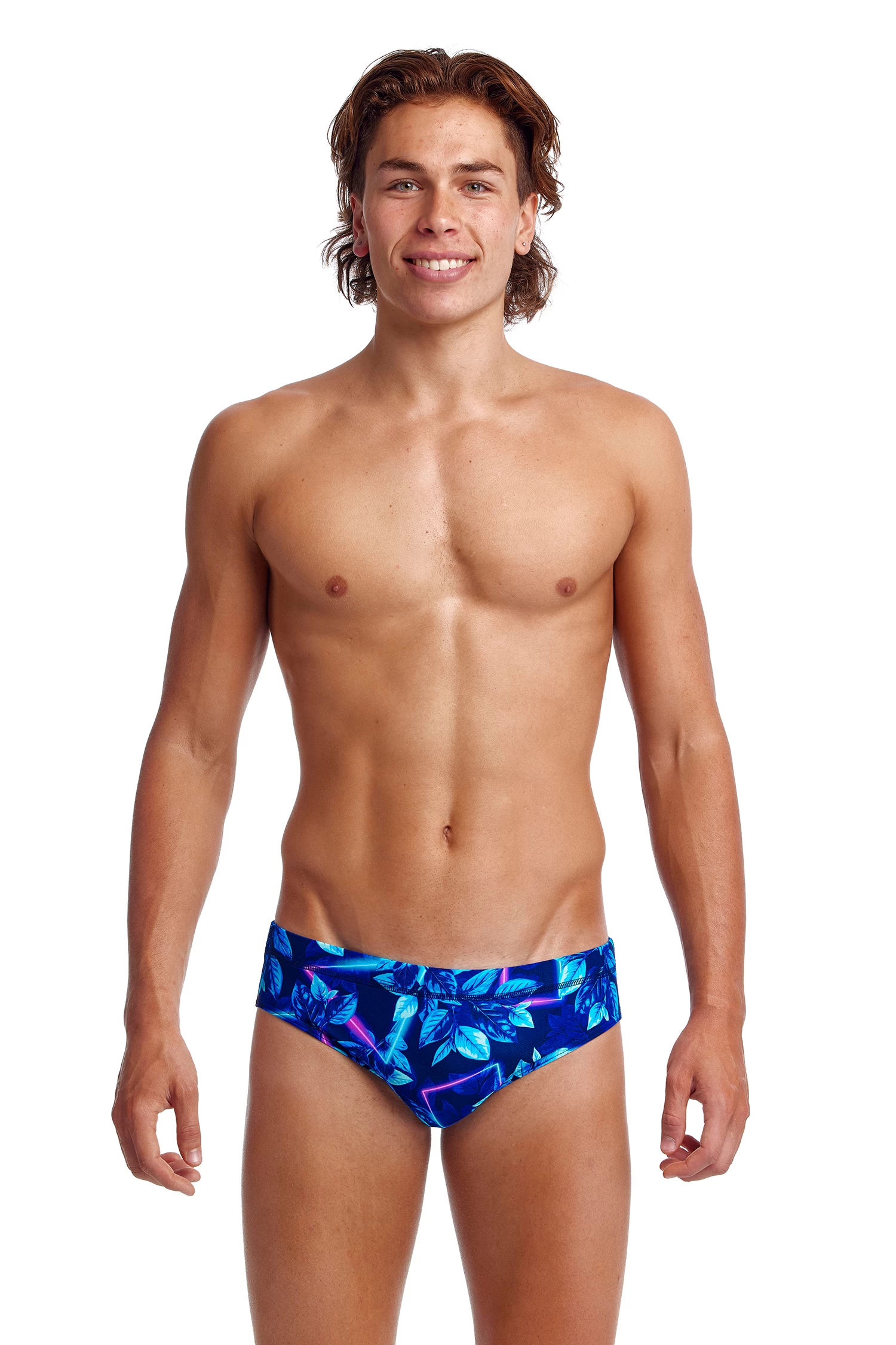 Funky Trunks Mens Leaf Laser Classic Brief 1 Funky Trunks Mens Leaf Laser Classic Brief