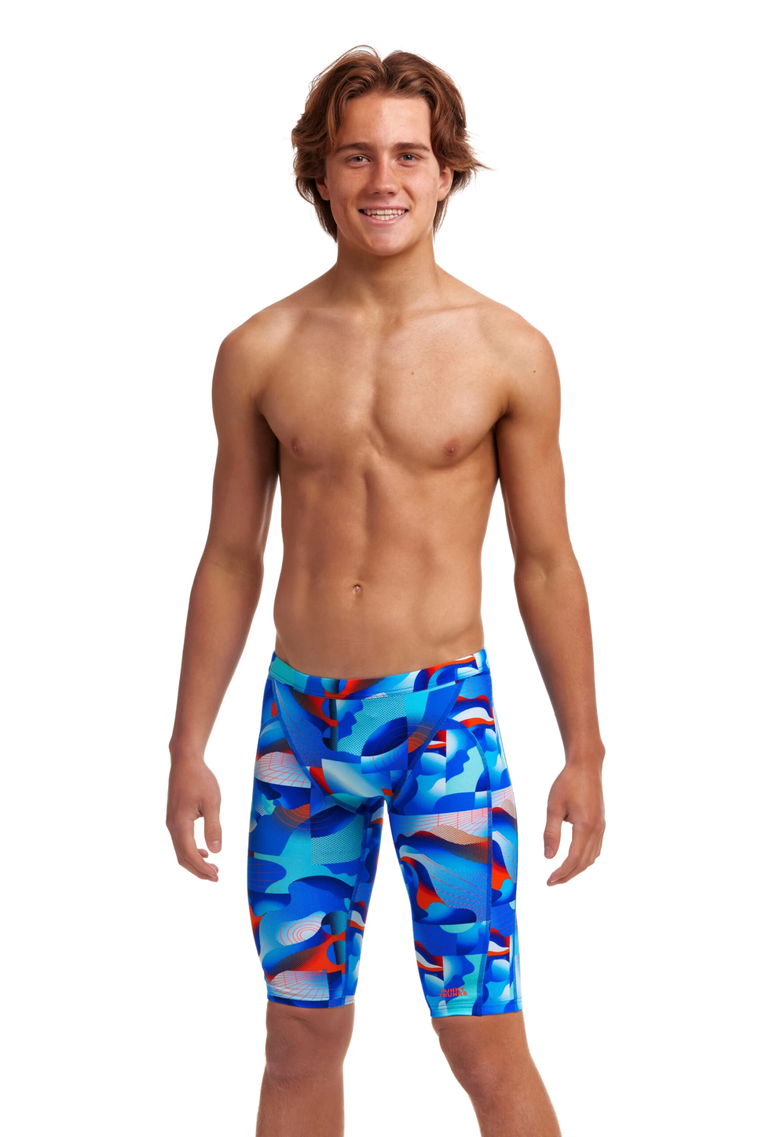 Funky Trunks Boy’s Training Jammers Battle Blue 2 Funky Trunks Boy’s Training Jammers Battle Blue - Image 2