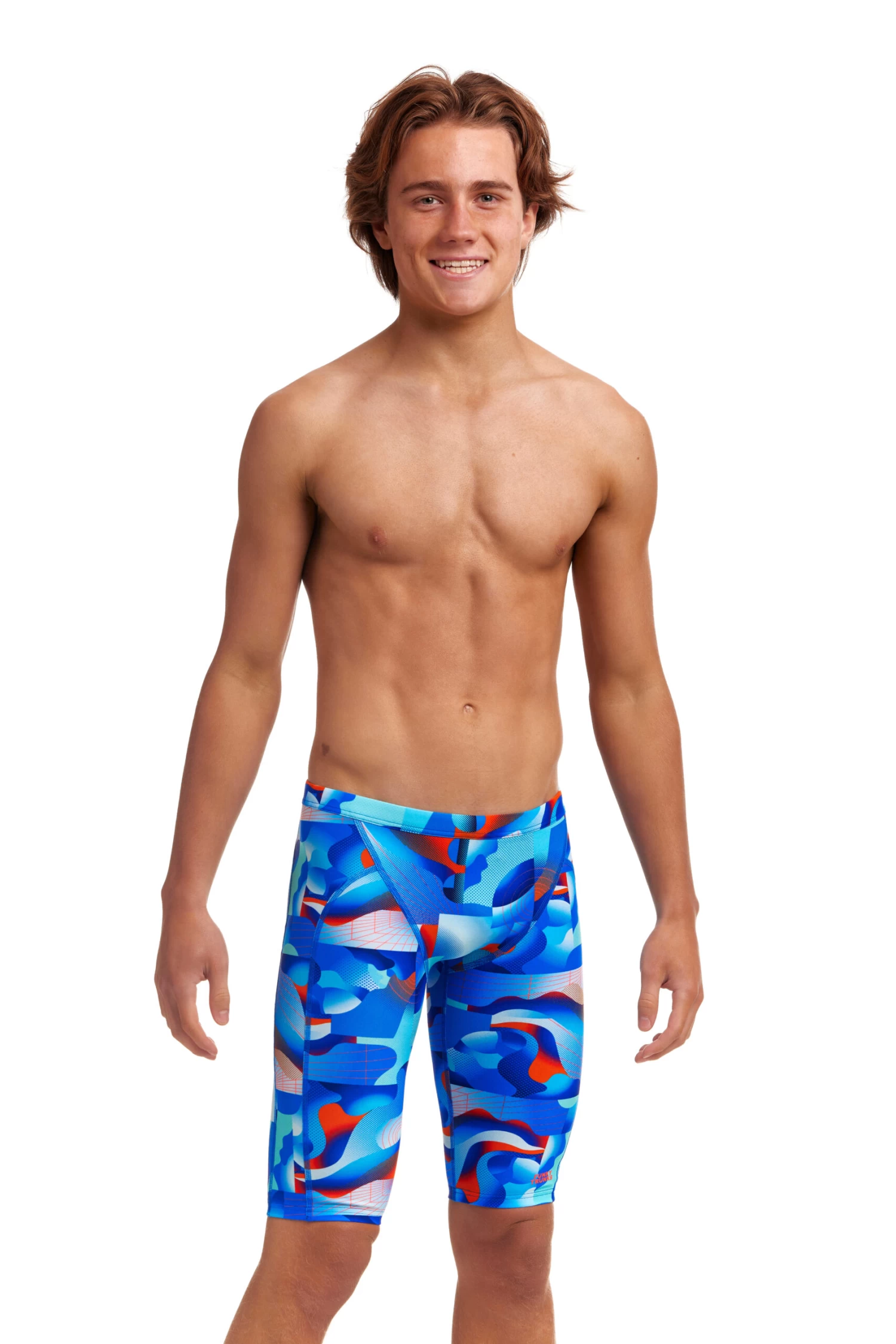 Funky Trunks Boy’s Training Jammers Battle Blue 1 Funky Trunks Boy’s Training Jammers Battle Blue