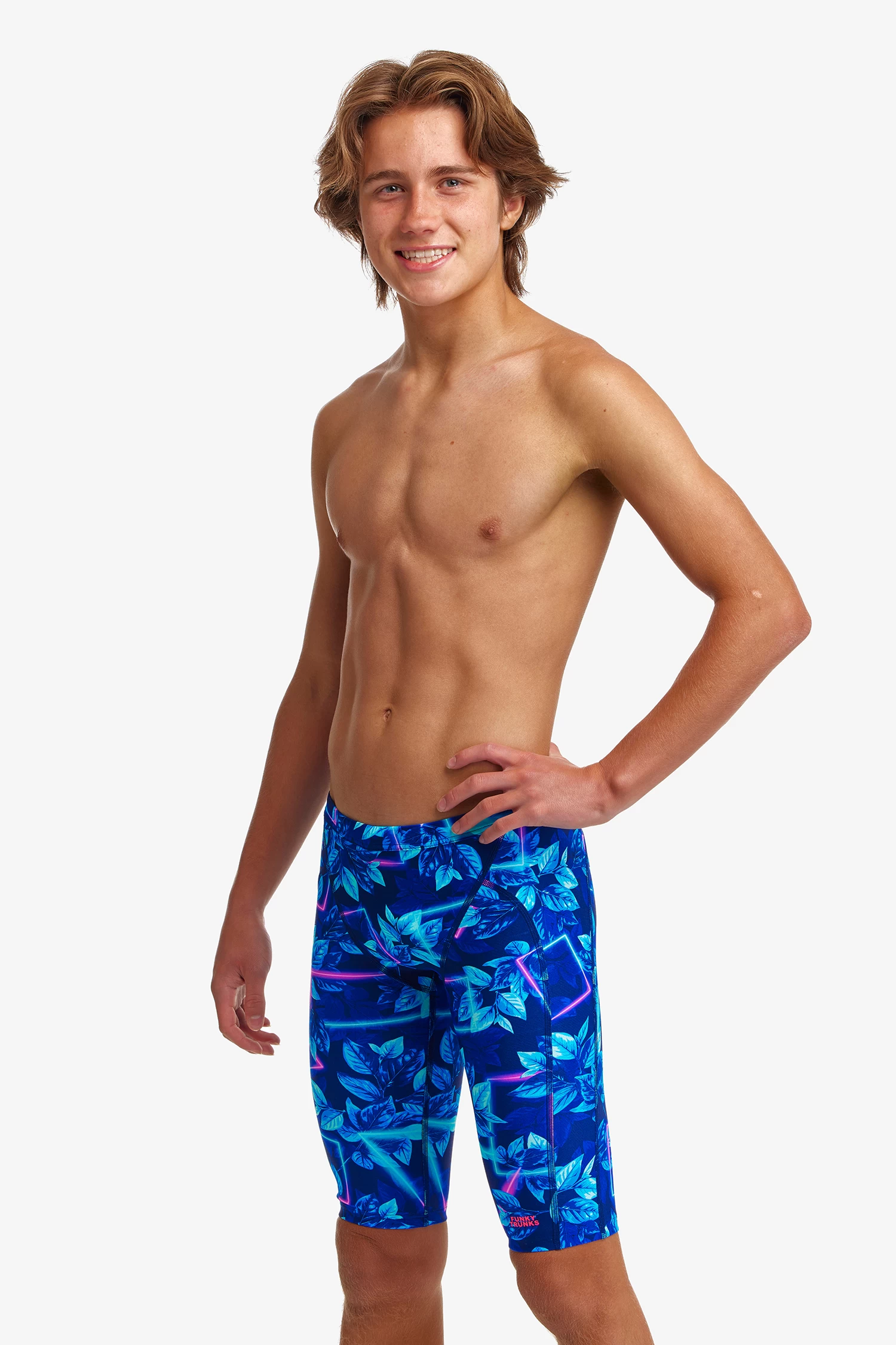 Funky Trunks Boy’s Training Jammers Leaf Laser 6 Funky Trunks Boy’s Training Jammers Leaf Laser - Image 6