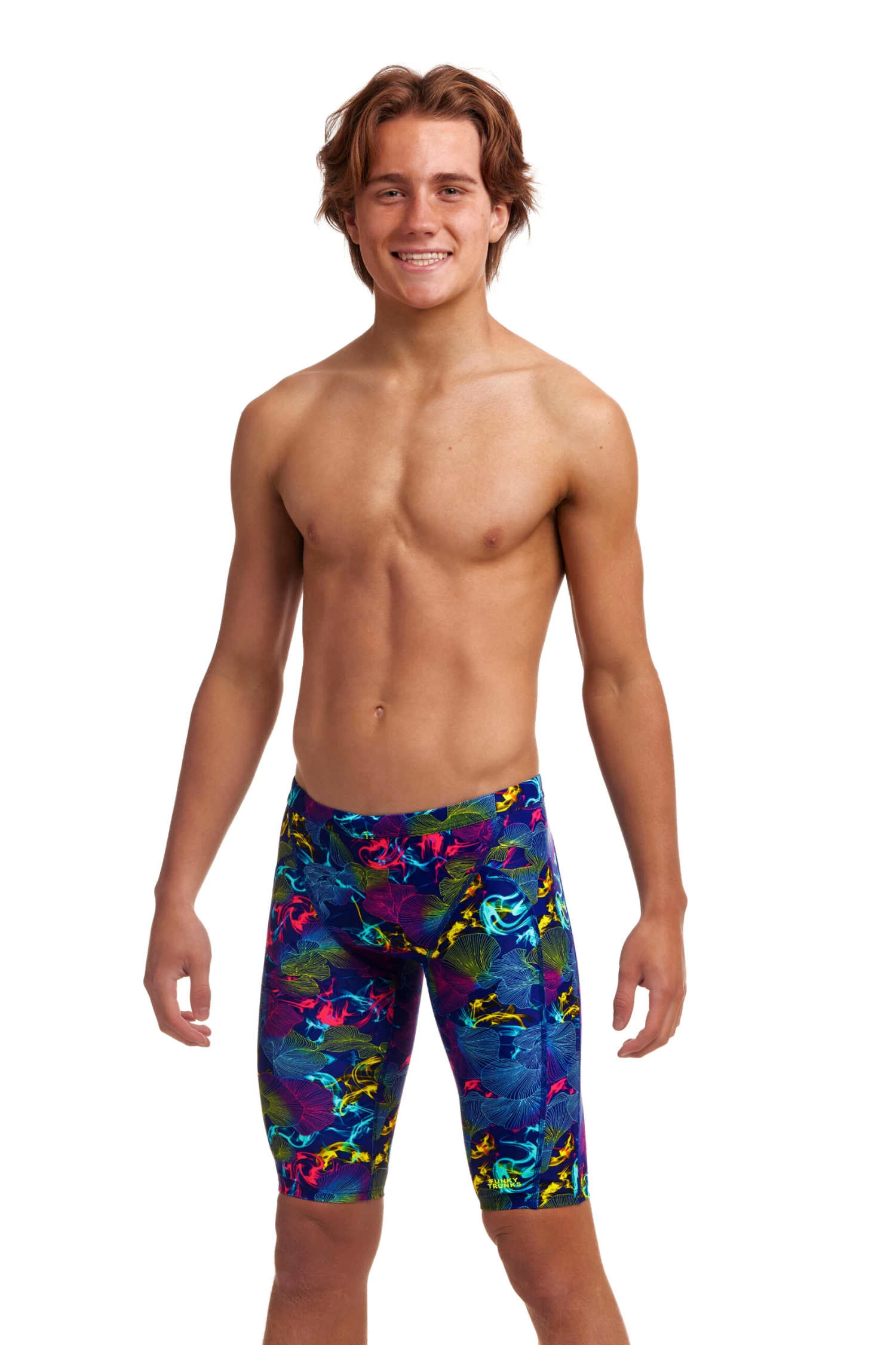 Funky Trunks Boy’s Training Jammers Oyster Saucy 1 Funky Trunks Boy’s Training Jammers Oyster Saucy