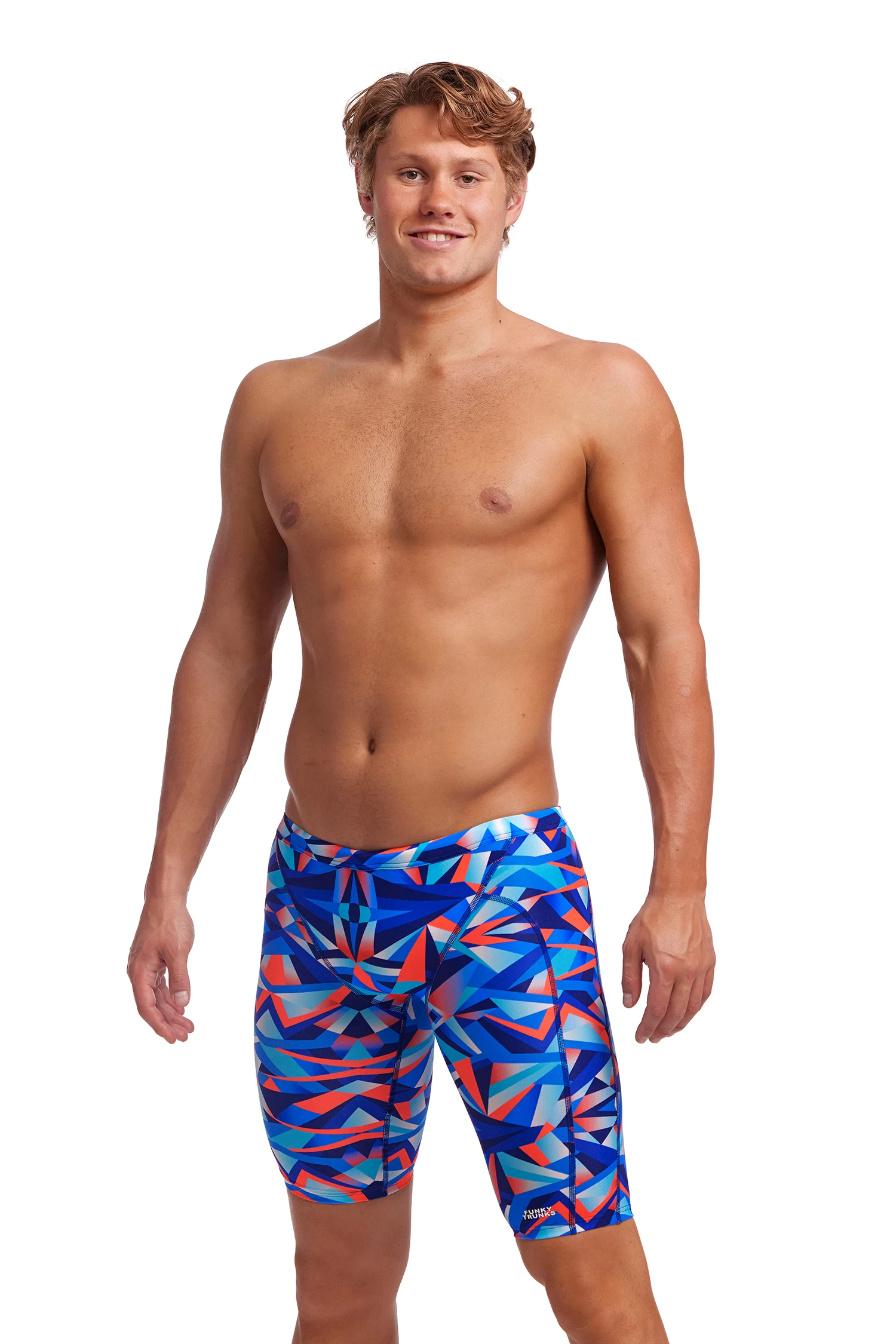 Funky Trunks Men’s Training Jammers Mad Mirror 1 Funky Trunks Men’s Training Jammers Mad Mirror