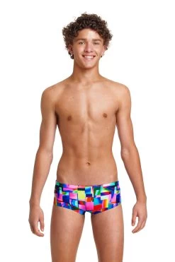 Funky Trunks Boy’s Sidewinder Trunks Patch Panels