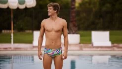 Funky Trunks Men’s Sidewinder Trunks Land Lines 6 Funky Trunks Men’s Sidewinder Trunks Land Lines -Lingerie Store FTS010M LAND LINES 02