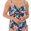 FANTASIE Port Maria Twist Front Adjustable Leg Swimsuit - Ink