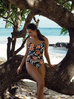 FANTASIE Port Maria Bikini Brief - Black -Lingerie Store braforme fs6895 blk fantasie swimwear port maria black mid rise bikini brief ls