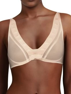 Accent Plunge Bra - Golden Beige