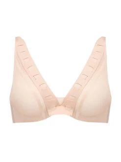 Accent Plunge Bra - Golden Beige -Lingerie Store braforme lingerie chantal thomass t02d10 01n accent bra underwired plunge p