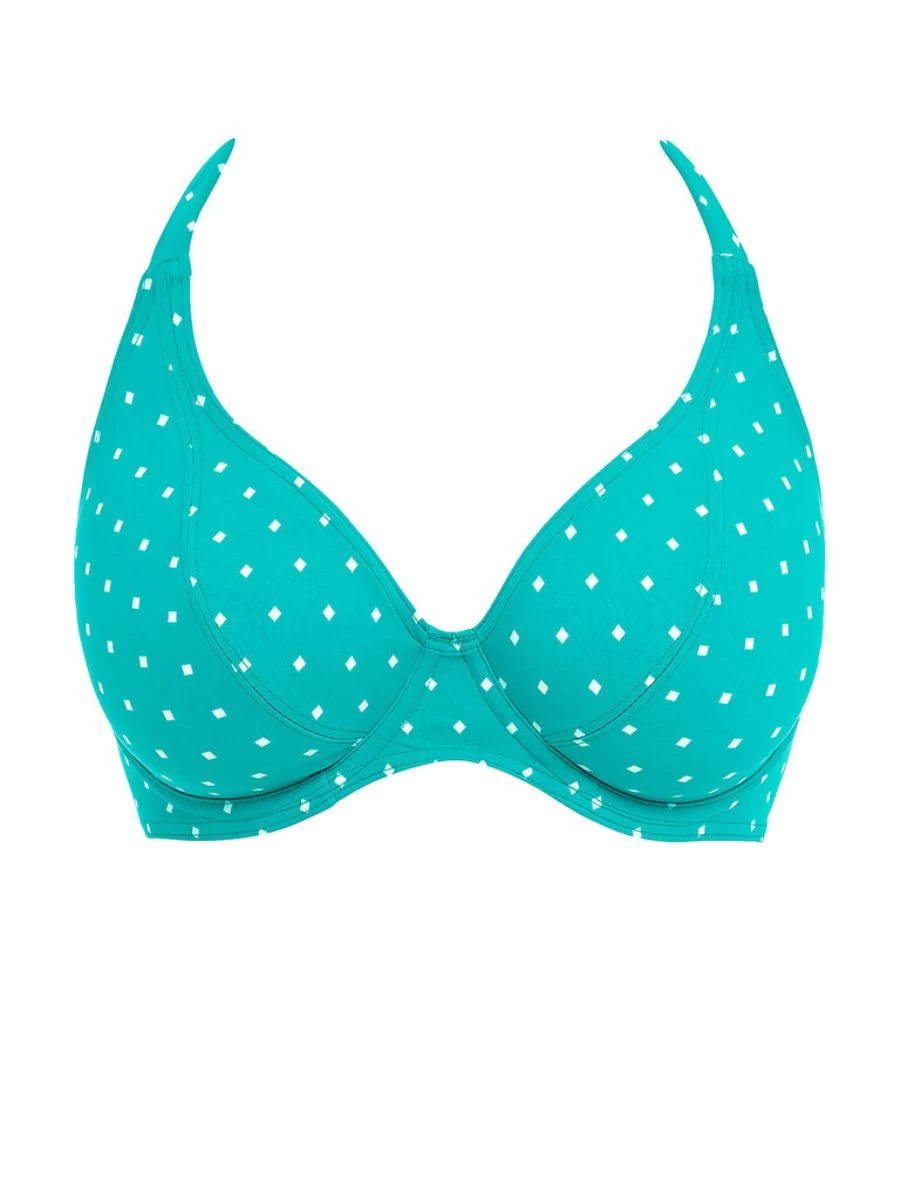 FREYA Jewel Cove Halter Bikini Top - Marine 4 FREYA Jewel Cove Halter Bikini Top - Marine - Image 4
