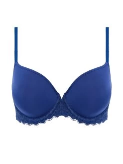 Wacoal Raffine Underwired Contour Bra - Sapphire -Lingerie Store braforme wacoal we148004 sar c