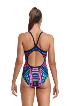Funkita Ladies Diamond Back One Piece Primal Night -Lingerie Store fs11l primal night 3