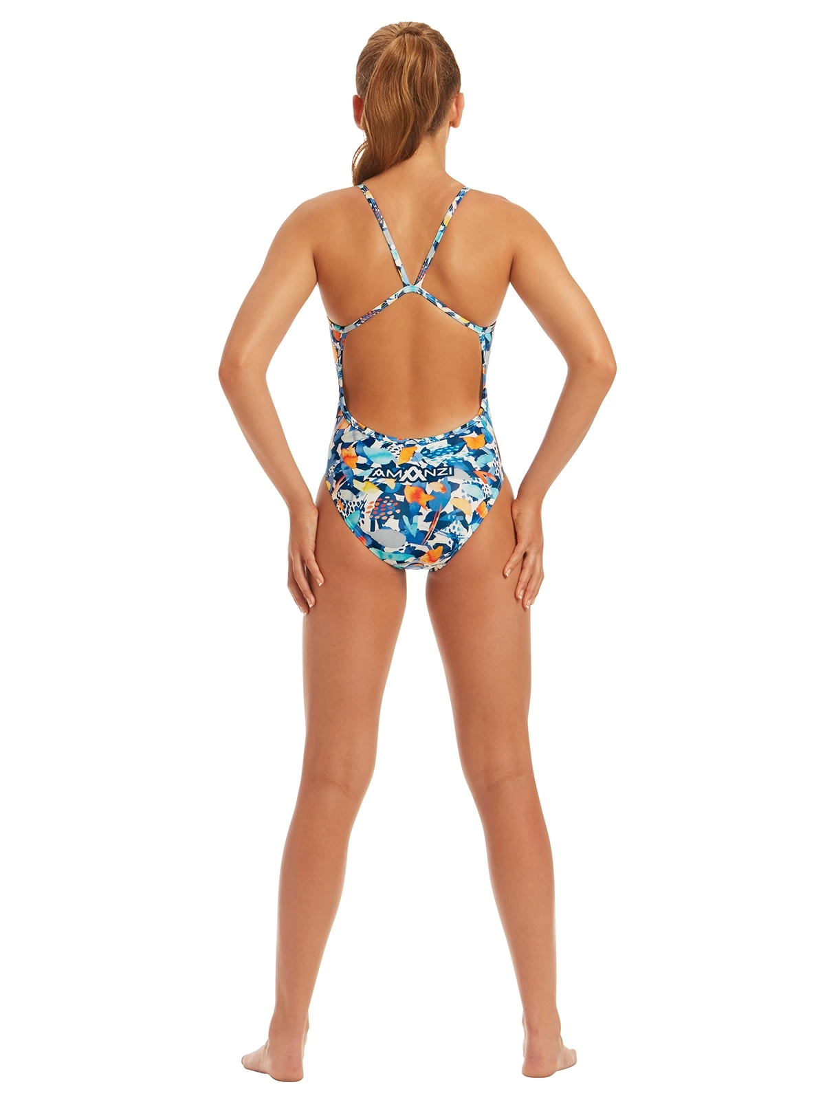 Amanzi Girls Coral Camo One Piece 2 Amanzi Girls Coral Camo One Piece - Image 2