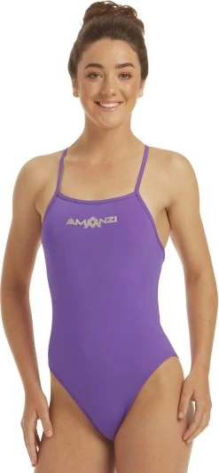 Amanzi Girls Violet Tie Back One Piece