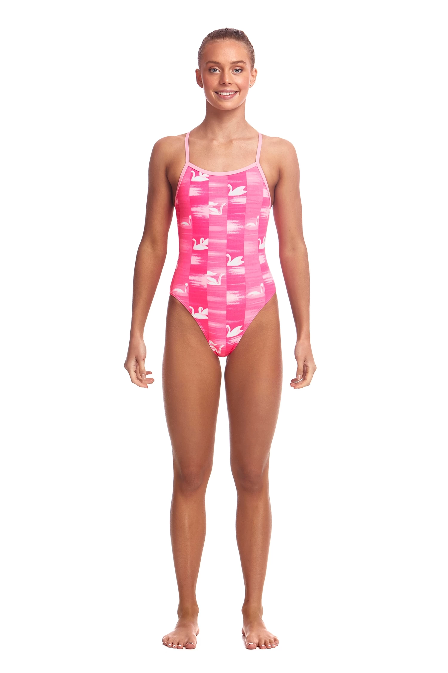 Funkita Girls Swan Lake Single Strap 1 Funkita Girls Swan Lake Single Strap