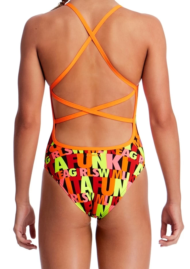 Funkita Girls Swim Girl Swim Strapped In 2 Funkita Girls Swim Girl Swim Strapped In - Image 2
