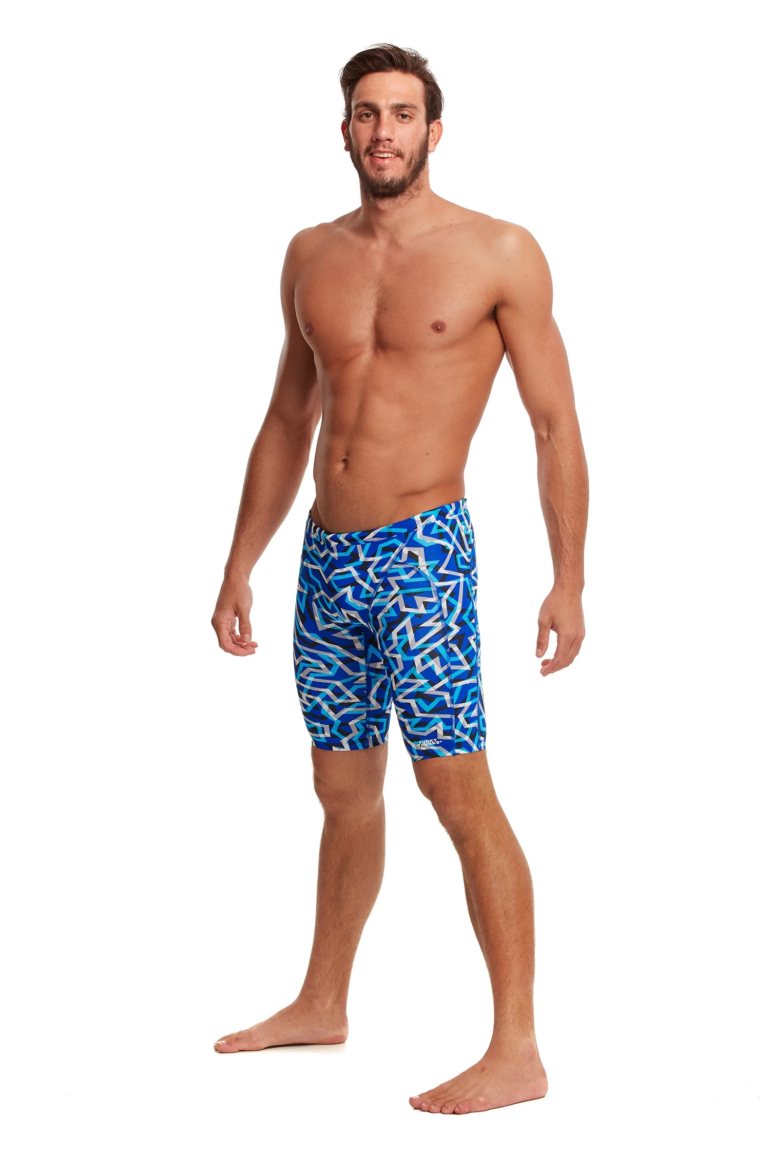 Funky Trunks Mens Ticker Tape Jammers 1 Funky Trunks Mens Ticker Tape Jammers