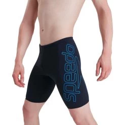 Speedo Mens Boom Logo Navy/Blue Jammer